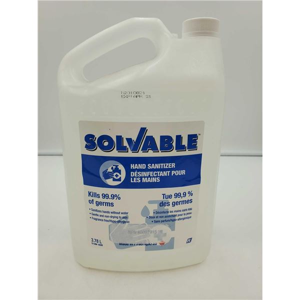 Solvable Hand Sanitizer (3.78L)