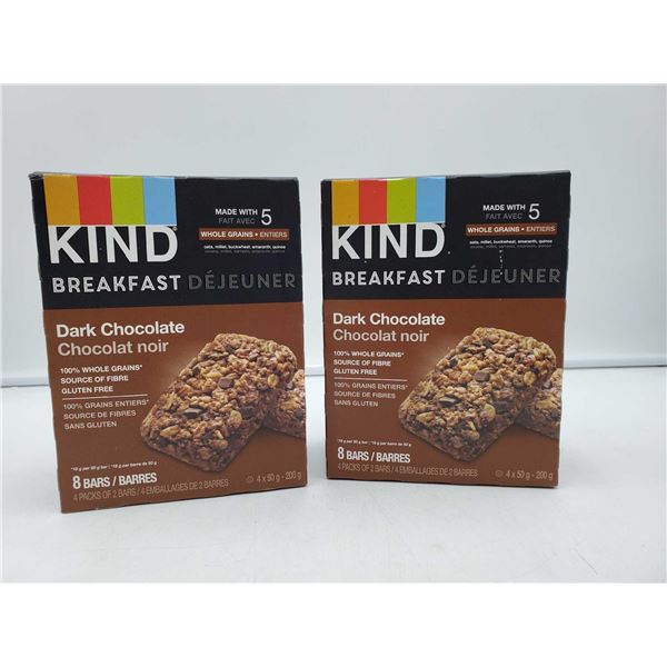 Kind Breakfast Dark Chocolate Breakfast Bars (2- 4 x 50g)