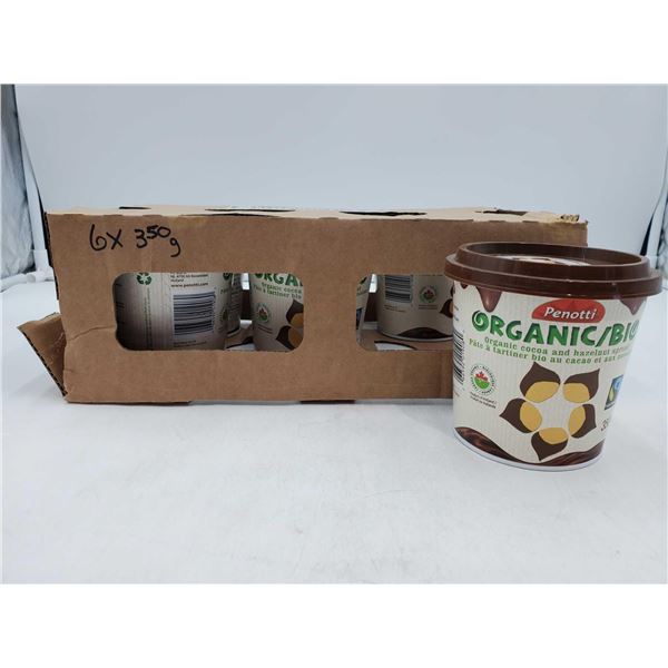 Penotti Organic Cocoa and Hazelnut Spread (6 x 350g)