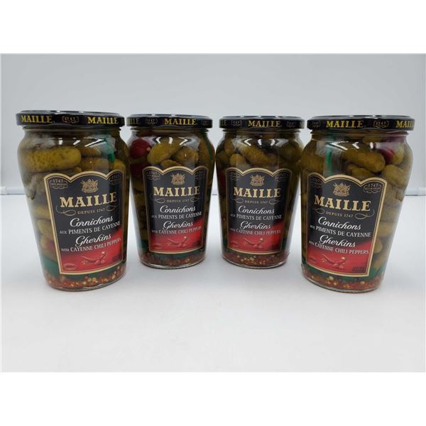 Maille Cornichons with Cayenne Chili Peppers (4 x 400ml)