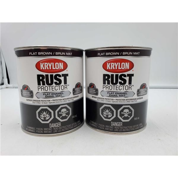 Krylon Rust Protector-Flat Brown (2 x 946ml)