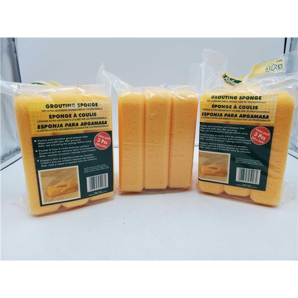 Grouting Sponges (3 x 3)