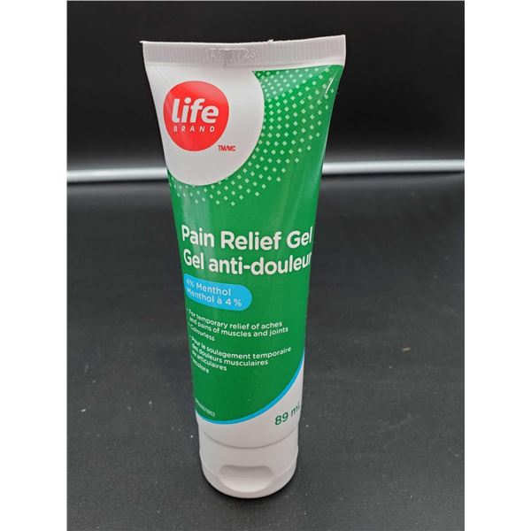 Life Brand Pain Relief Gel 4% Menthol 89 ml