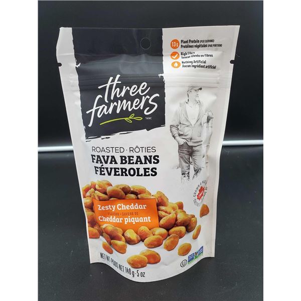 Three Farmers Roasted Fava Beans - Zesty Cheddar 140g