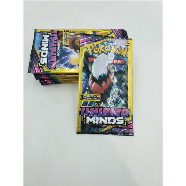 Pokemon Sun & Moon Unified Minds Trading Cards - Lot of 20 Packs