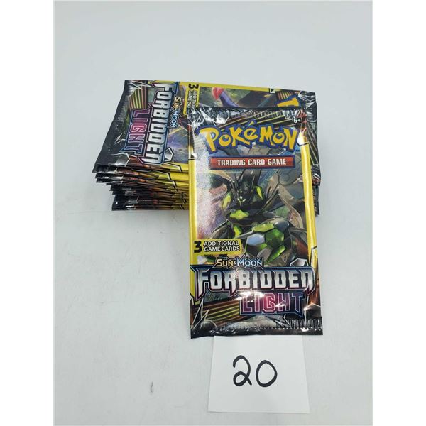 Pokemon Sun & Moon Forbidden Trading Cards - Lot of 20 Packs