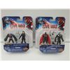 Image 1 : Marvel Avengers "Civil War"  - Lot of 2 Packs of 2 figurines