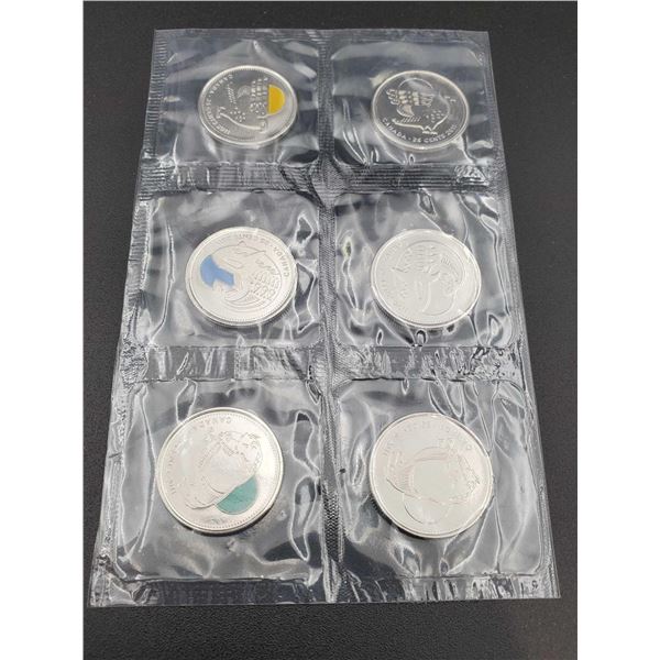 Royal Canadian Mint  - 2011 indigenous issue 6 quarter proof sealed coin set