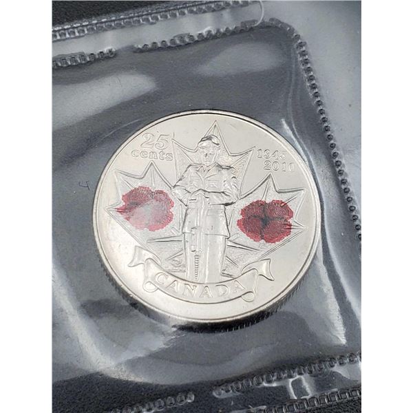 Royal Canadian Mint - 1945-2010 Remembrance Proof Sealed Quarter commemorative