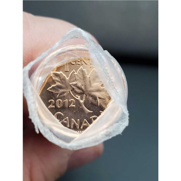Royal Canadian Mint - 2012 Roll of mint uncirculated pennies