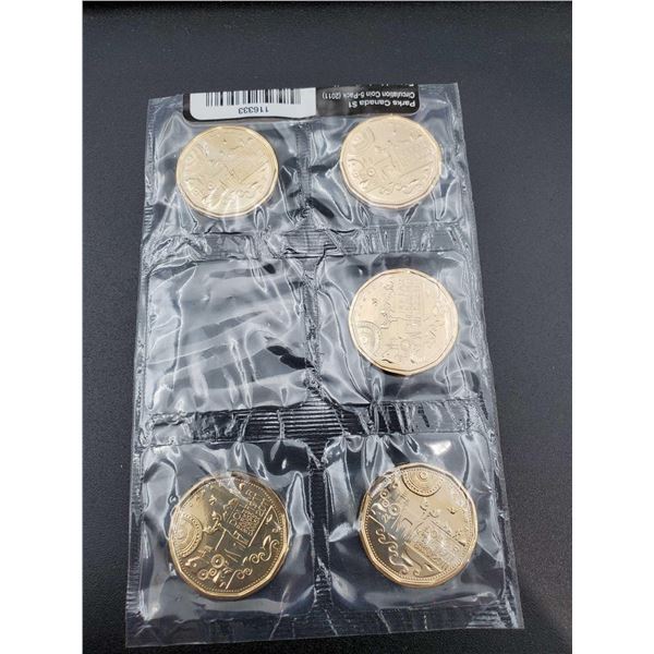 Royal Canadian Mint - 2011 Parks Canada Uncirculated Proof Loonie Set of 6