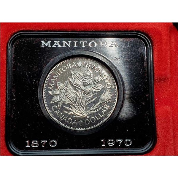 Royal Canadian Mint - 1870-1970 Manitoba Cased Canada dollar Coin