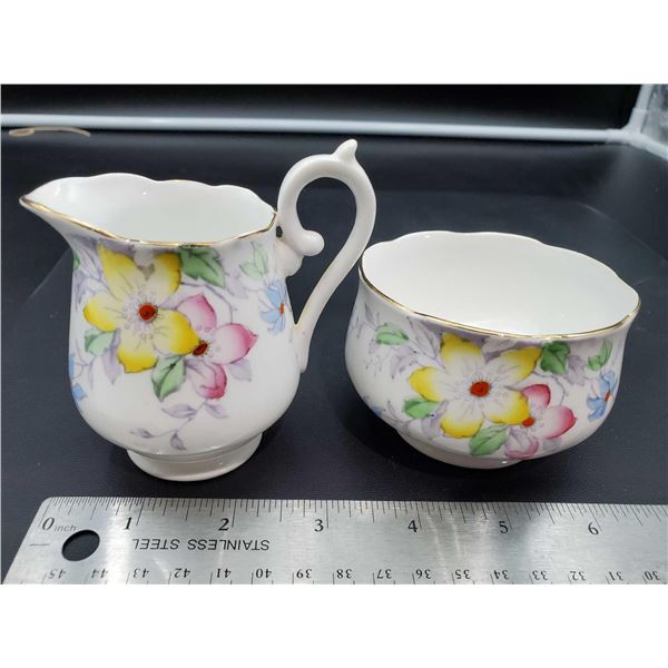 Royal York Bone China England Sugar & Cream Set