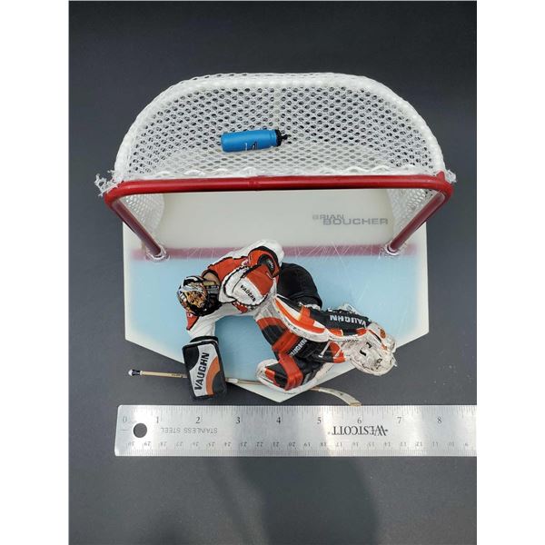 McFarlane Premium On Ice Hockey Figurine - Brian Boucher - includes net with water bottle