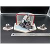 Image 1 : McFarlane Premium On Ice Hockey Figurine - Jean Sebastien Giguere - includes net with water bottle a