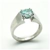 Image 3 : Silver Moisanite(2.25ct) Rhodium Plated Mens Ring Ring (~weight 6.3g)