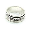 Image 1 : Silver Habd Made Spin Mens Ring Ring (~weight 7.85g)