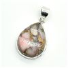Image 3 : Silver Pink Muhave Turquoise(15.5ct) Habd Made Pendant (~weight 6.25g)