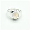 Image 1 : Silver Moonstone(5.5ct) Rhodium Plated Mens Ring Ring (~weight 8.95g)