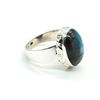 Image 2 : Silver Labradorite(10.8ct) Hand Made Mens Ring Ring (~weight 7.25g)