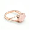 Image 2 : RoseGold Plated Silver Rose Quartz(7.5ct) Rose Gold Plated Mens Ring Ring (~weight 5.3g)