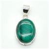 Image 1 : Silver Melakite(12.5ct) Hand Made Pendant (~weight 6.8g)