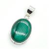 Image 3 : Silver Melakite(12.5ct) Hand Made Pendant (~weight 6.8g)