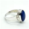 Image 2 : Silver Lapis(10.8ct) Hand Made Mens Ring Ring (~weight 6.6g)