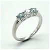 Image 3 : Silver Moisanite(0.95ct) Rhodium Plated Ring (~weight 2.55g)