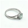 Image 2 : Silver Moisanite(2.1ct) Rhodium Plated Ring (~weight 2.95g)