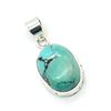 Image 2 : Silver Turquoise(11.1ct) Hand Made Pendant (~weight 4.5g)