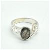 Image 1 : Silver Labradorite(1.8ct) Hand Made Ring (~weight 4.15g)