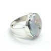 Image 2 : Silver Pearl(11.7ct) Hand Made Ring (~weight 7.3g)