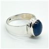 Image 2 : Silver Tanzanite(4.5ct) Hand Made Mens Ring Ring (~weight 5.5g)