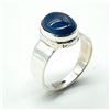 Image 3 : Silver Tanzanite(4.5ct) Hand Made Mens Ring Ring (~weight 5.5g)