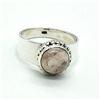 Image 1 : Silver Rose Quartz(2.9ct) Hand Made Mens Ring Ring (~weight 5.25g)