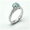 Image 3 : Silver Moisanite(1.35ct) Rhodium Plated Ring (~weight 4.15g)