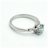 Image 2 : Silver Moisanite(1.4ct) Rhodium Plated Ring (~weight 3.15g)