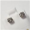 Image 2 : 14K White Gold Diamond (0.8Ct,I1-2,Light Brown) Earrings (~Size )(Ring is resizable for $40) (~lengt