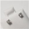 Image 2 : 14K White Gold Diamond (0.24Ct,I1-3,F-G) Earrings (~Size )(Ring is resizable for $40) (~length inche