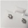 Image 3 : 14K White Gold Diamond (0.24Ct,I1-3,F-G) Earrings (~Size )(Ring is resizable for $40) (~length inche