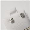 Image 2 : 14K White Gold Diamond (0.42Ct,I1-3,F-G) Earrings (~Size )(Ring is resizable for $40) (~length inche