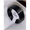 Image 1 : Gents Titanium Black Beveled Ring Size 10 NEW