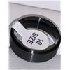 Image 3 : Gents Titanium Black Beveled Ring Size 10 NEW