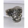 Image 1 : Gents NEW Silver Biker Skull RIng Size 10