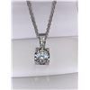 Image 1 : Bezel Set 1.0 Carat Brilliant Cut Floating Solitaire Pendant with chain