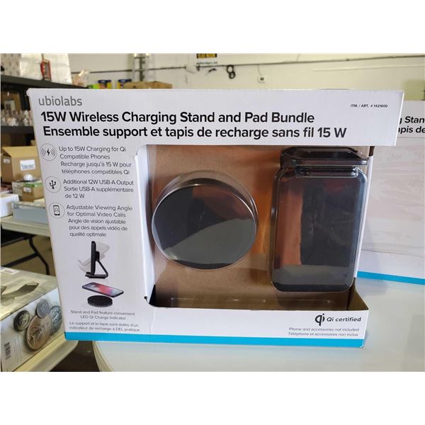 New Ubiolabs 15W Wireless Charging Stand and Pad Bundle