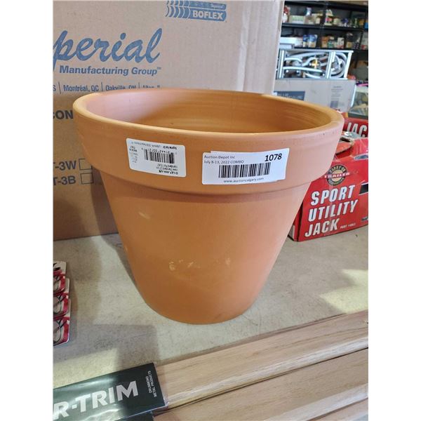 New 10" Terracotta Planter made in Italy