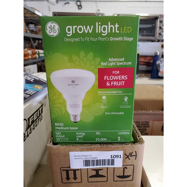 New GE Grow Light Spotlights for Flowers & Fruit - Lot of 4
