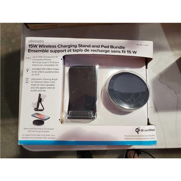 New Ubiolabs 15W Wireless Charging Stand and Pad Bundle